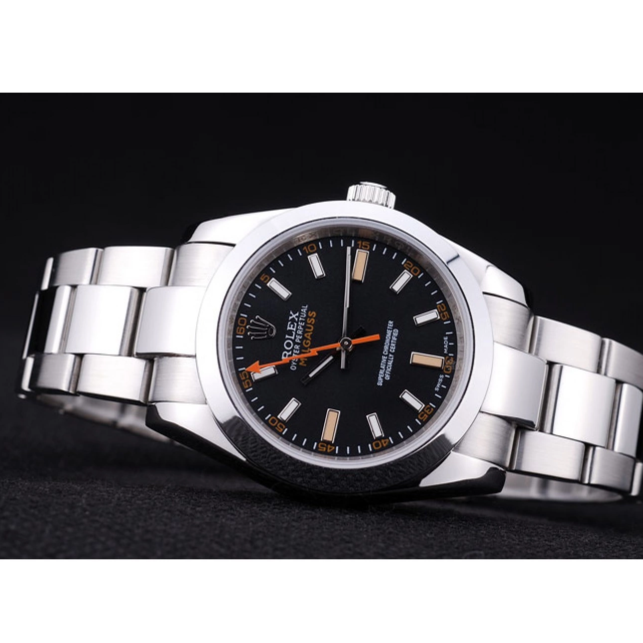 Aaa fake watches srl155 Swiss Rolex Milgauss 0805